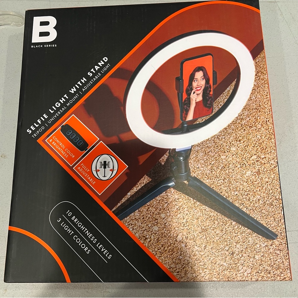 10'' Selfie Ring Light with Tripod Stand Led Ring Light with Phone Holder